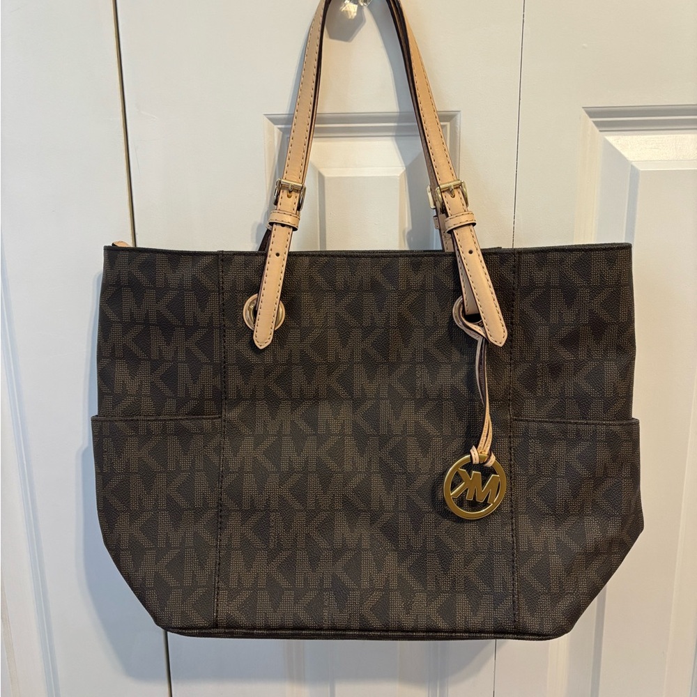 Michael Kors Dark Brown Monogram Tote